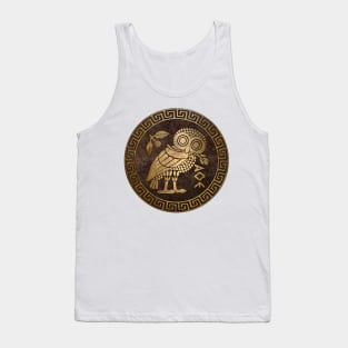 Athens Ancient Greece Athenian Owl Symbol of Goddess Athena Tank Top